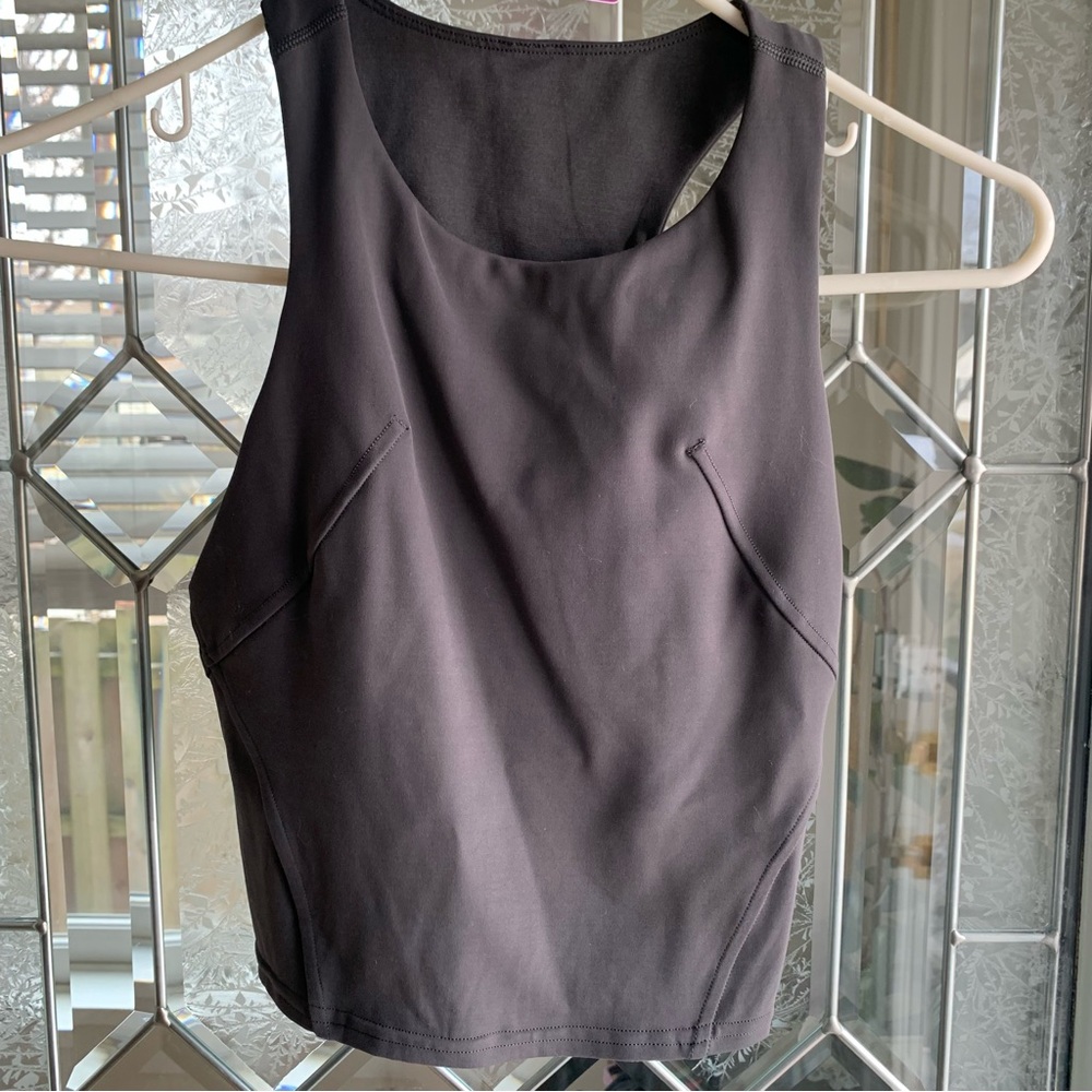 LululemonBlack High Neck Tank Size 2